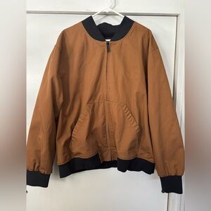 Dickies Genuine Men’s Brown Bomber Lined Jacket Coat 2XL Work NWOT